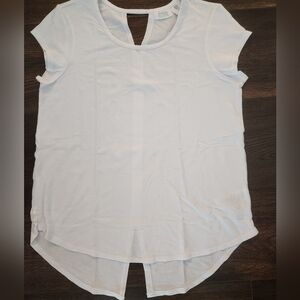 Sigrid Olsen White Cap Sleeve Tunic